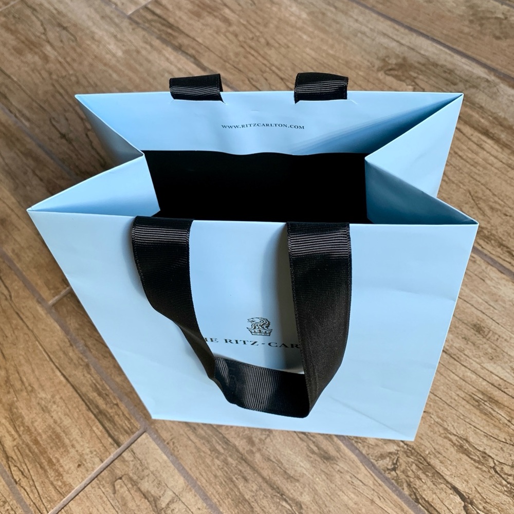 NEW Authentic Ritz Carlton Gift Bag - Blue - Picture 2 of 8